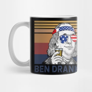 Ben Drankin Drink Beer 4th Of July Mug